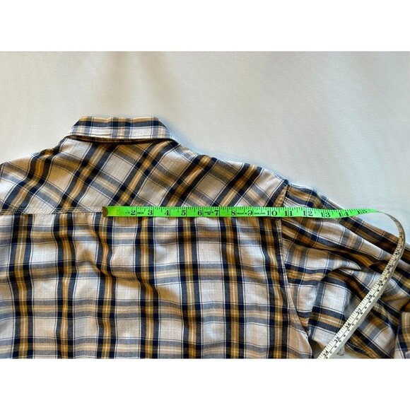 Red Head Shirt Mens Large Long Sleeve Pockets Button Front Flannel Plaid Choose - Picture 5 of 16